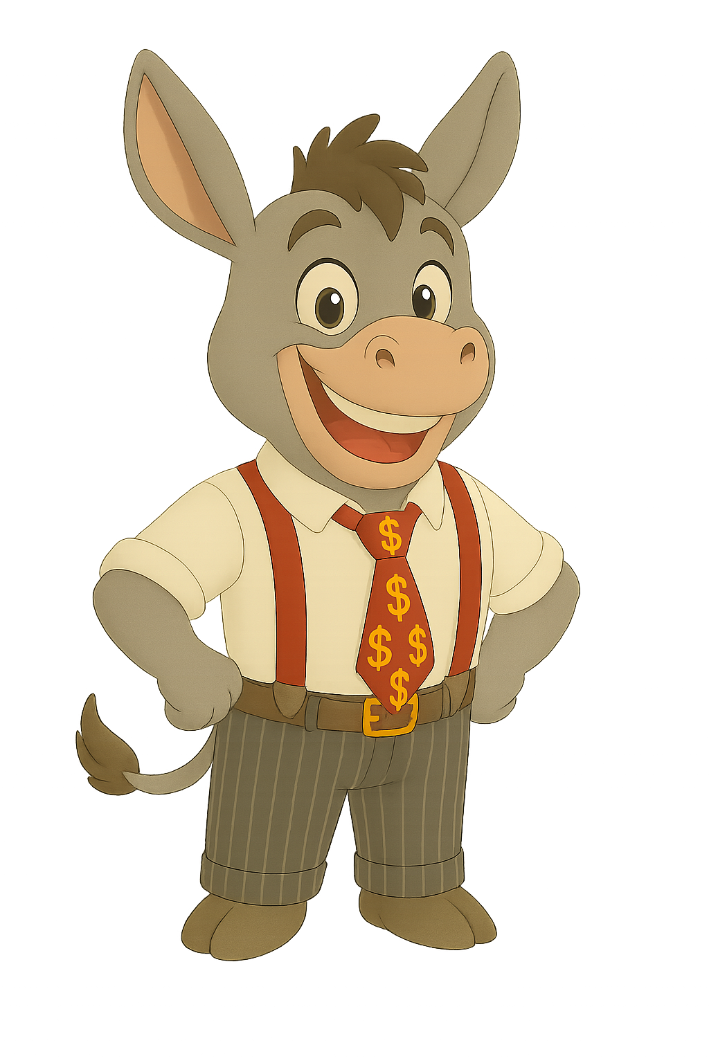 A$$et the donkey grinning with excitement after discovering covered calls